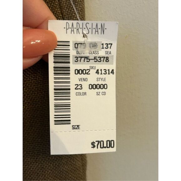 NWT Finity Studio 100%Linen Sleeveless Blouse & Pants set runs like 8 medium - Picture 13 of 16